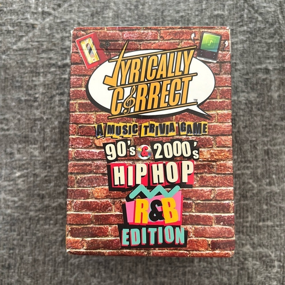 Lyrically Correct trivia card game